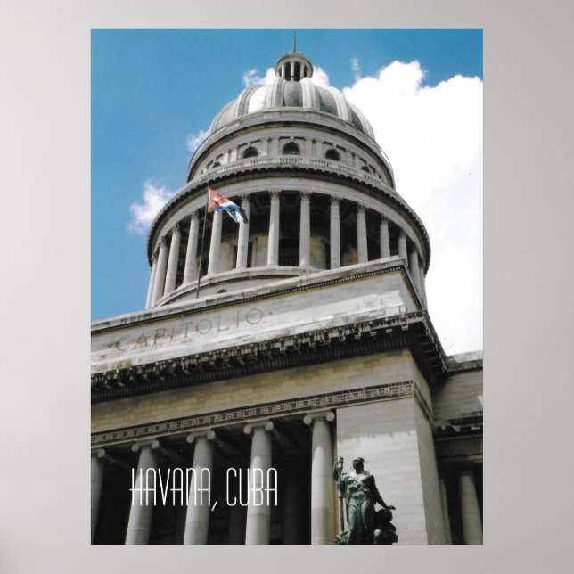 Havana Huvudstad Bygger Kuba Souvenir Poster (Framsidan)