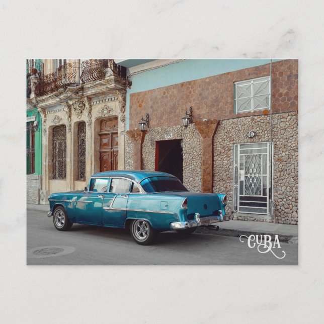 Havana KUBA Bil Vykort (Framsida)
