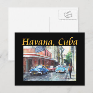 Havana Kuba Floridita Konst Vykort