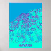 Havana - Kuba Galaxy City Karta