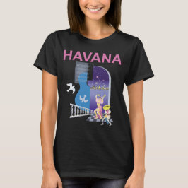Havana Kuba Natt Retro Resa T-Shirt