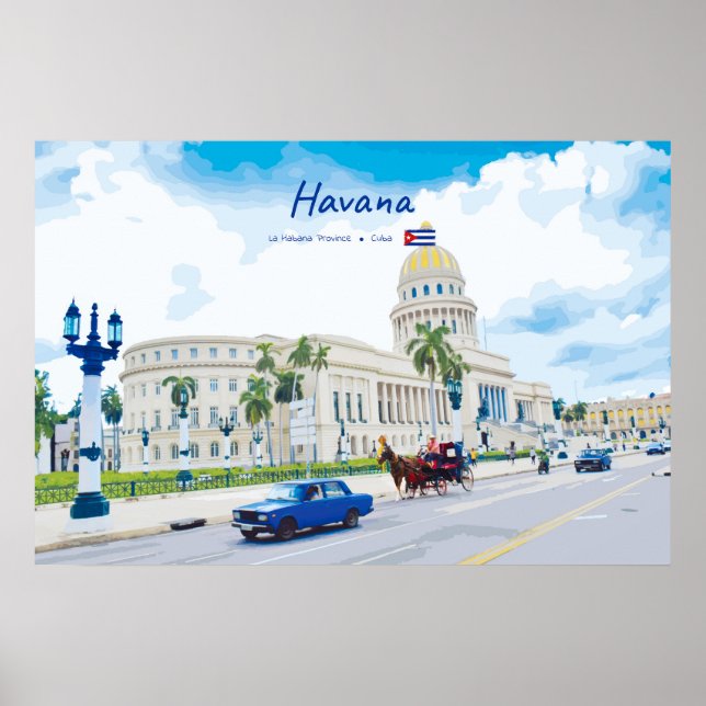 Havana, Kuba - Vintage Klassisk Själ Poster (Framsidan)