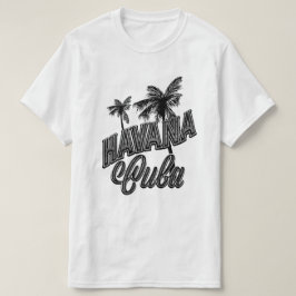 Havana Kuba vintage teckensnitt konst. T Shirt
