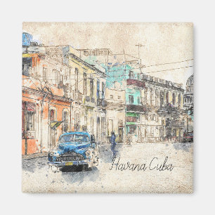 Havana Kubaillustration Magnet