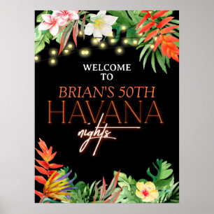 Havana Nätter, Havana Nätter Fest, Tropisk Poster