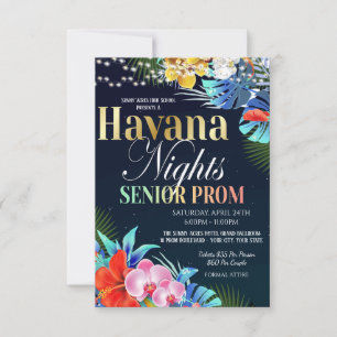 Havana Nattinbjudan till högre Prom Inbjudningar