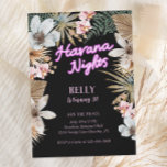 Havana Nights Cuban Neon 30års födelsedag Inbjudningar<br><div class="desc">Späd upp 30års födelsedag firande med de vackra inbjudningarna till Havanna-kvällarna,  kubanska tematiska inbjudningar! Med botaniskt och neonfritt inslag är dessa inbjudan boho och tropiskt.</div>