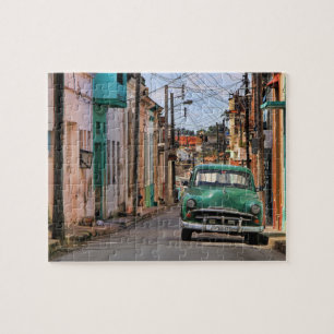 Havana Street Oldtimer Car Cuba Travel Photography Pussel