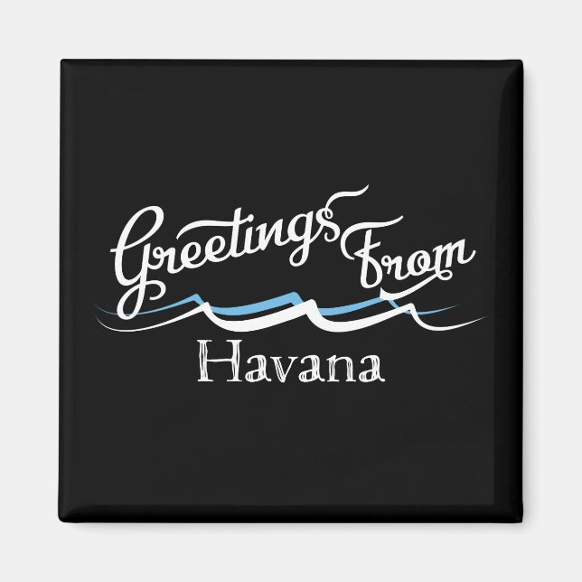 Havana Vatten Vinkara Magnet (Framsidan)