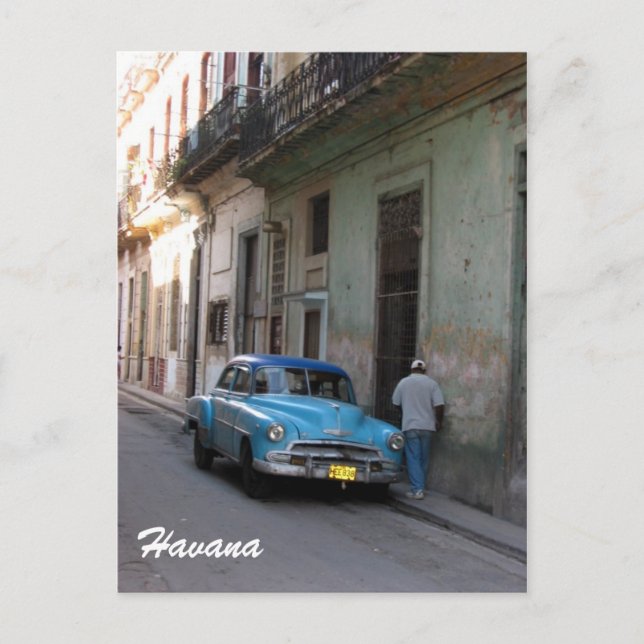 havana vintage bil vykort (Framsida)