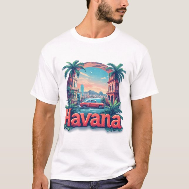 Havana Vintage Retro Resa T Shirt (Framsida)