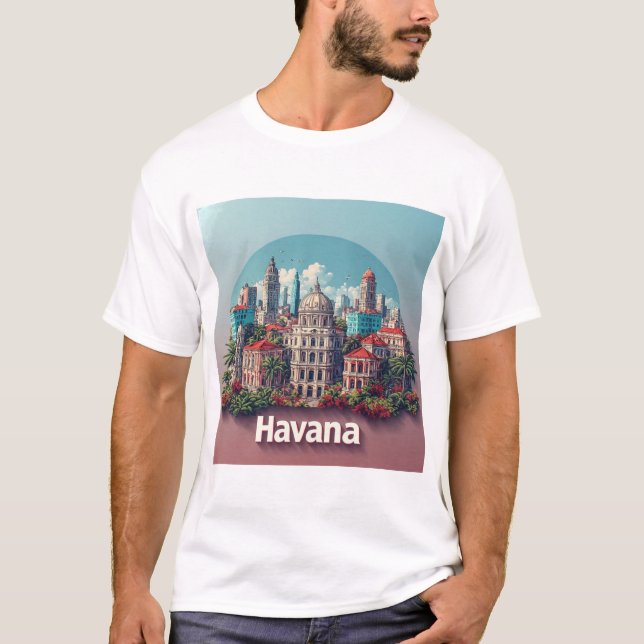 Havana Vintage Retro Resa T Shirt (Framsida)