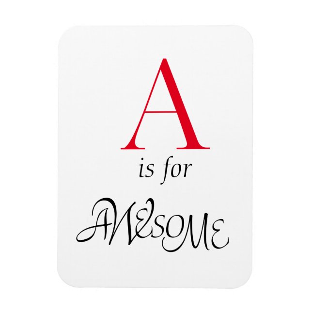 Havander Alphabet Brev A Flexible Magnet (Vertikal)