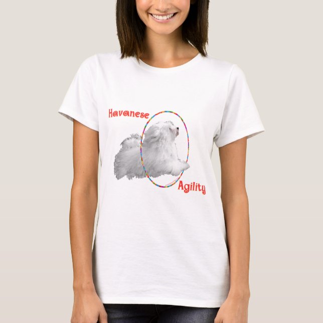 Havanese Agilitet T-shirt (Framsida)