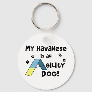 Havanese Agilityhund Nyckelring