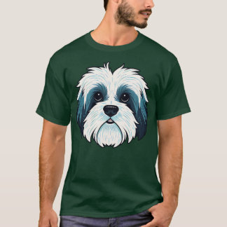 Havanese Ansikte Cute toon Puppy Hund älskare T Shirt