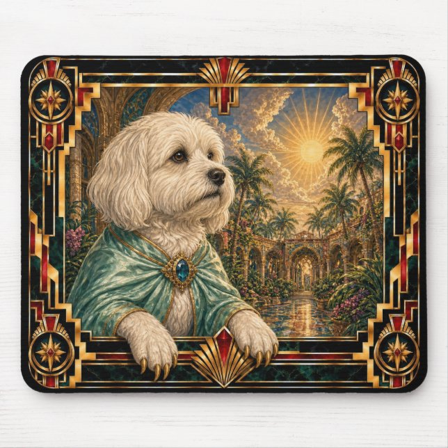 Havanese, Art Deco Hund Musmatta (Framsidan)