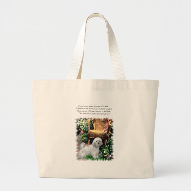 Havanese Art Gifts Jumbo Tygkasse (Framsidan)