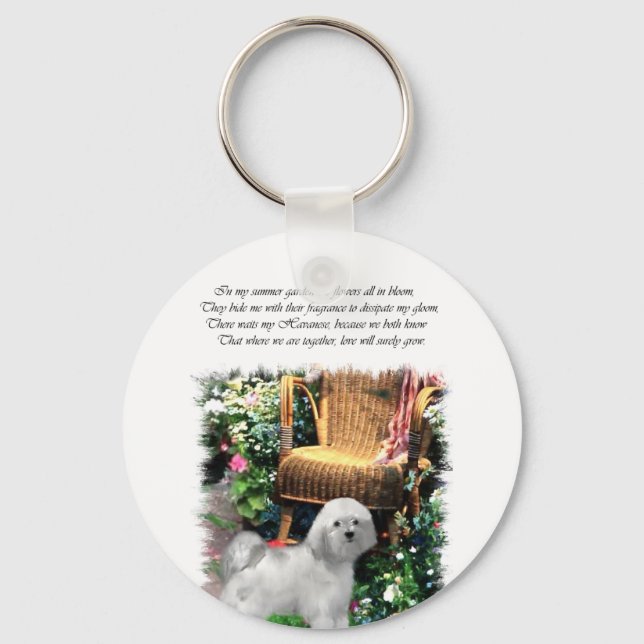 Havanese Art Gifts Nyckelring (Framsida)