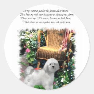 Havanese Art Gifts Runt Klistermärke