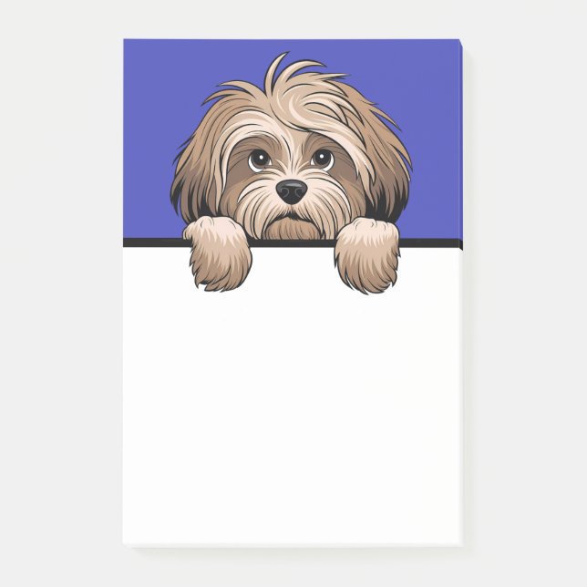 Havanese Cute Havanese Puppy Hund älskare Gifts Post-it Block (Framsida)