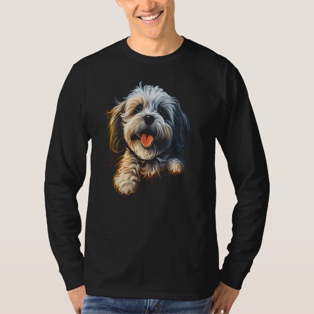 Havanese Dog Bolonka Shih Tzu Lhasa Apso Maltese G T Shirt (Framsida)
