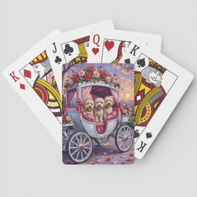 Havanese Dog Valentine's Day  Casinokort (Baksidan)