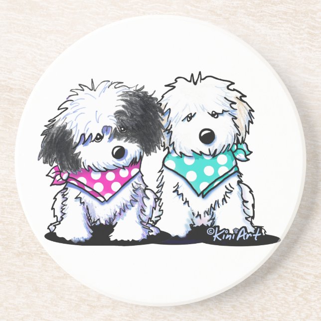 Havanese Duo Underlägg (Framsidan)