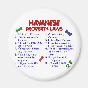 HAVANESE-egendomlagar 2 Magnet