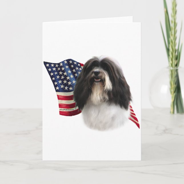 Havanese flagga kort (Framsida)