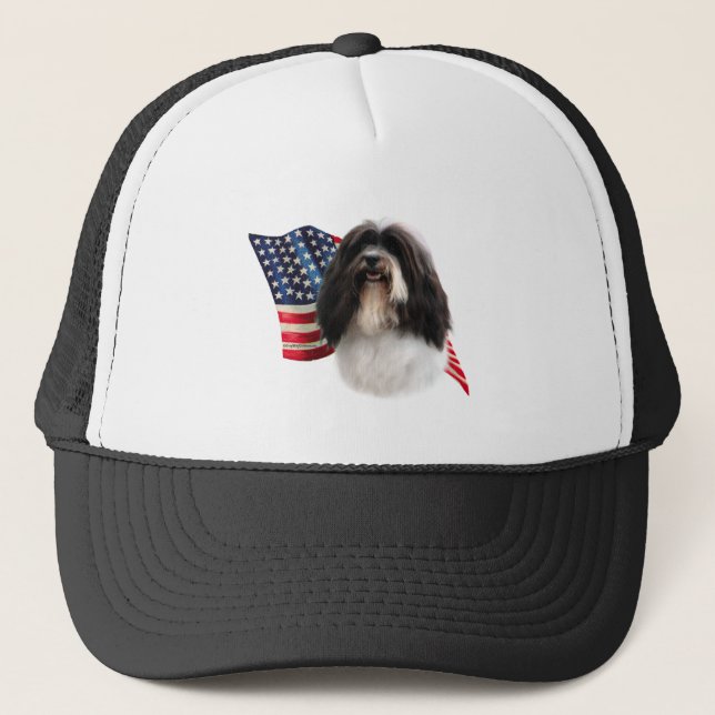 Havanese Flagga Truckerkeps (Framsida)