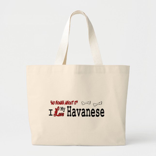 Havanese Gifts Jumbo Tygkasse (Framsidan)
