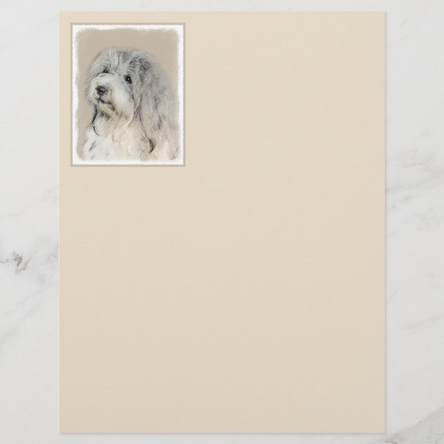 Havanese (Guld Sable) Målning - Original Hundkonst (Framsida)
