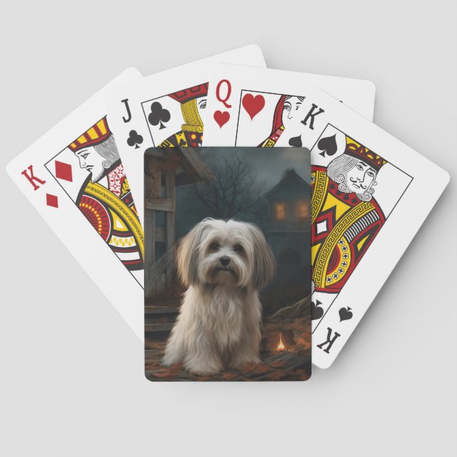 Havanese Halloween Scary Casinokort (Baksidan)