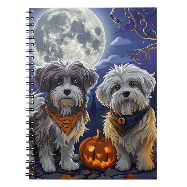 Havanese Halloween Spooky Anteckningsbok (Framsidan)