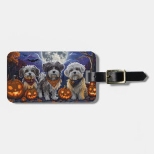Havanese Halloween Spooky Bagagebricka