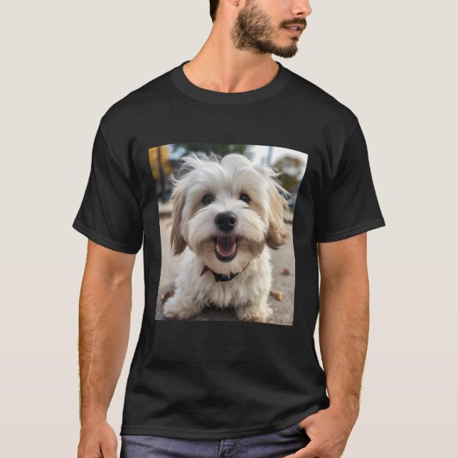 Havanese Happy  Havanese T Shirt (Framsida)