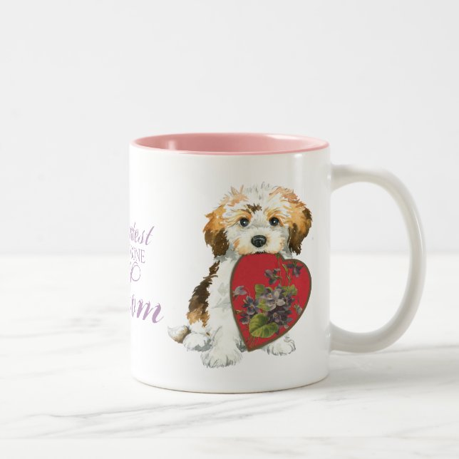 Havanese Heart Mamma Två-Tonad Mugg (Höger)