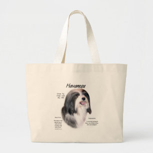Havanese historiedesign jumbo tygkasse