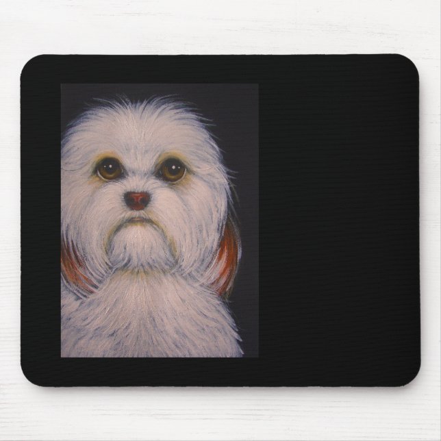 HAVANESE-HUND CUTOMIZE Mousepad Musmatta (Framsidan)