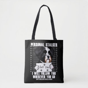 Havanese Hund Funny Stalker Tecknad Tygkasse