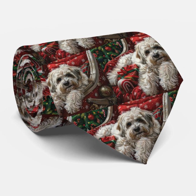 Havanese Hund jul Festive Slips (Rullad)