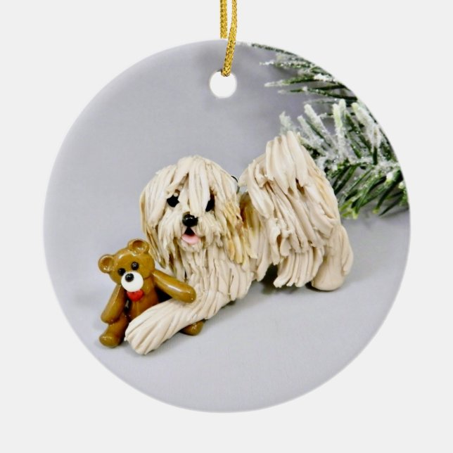 Havanese Hund jul Ornament (Framsidan)