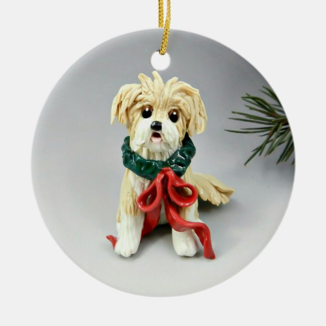 Havanese Hund jul Ornament (Framsidan)