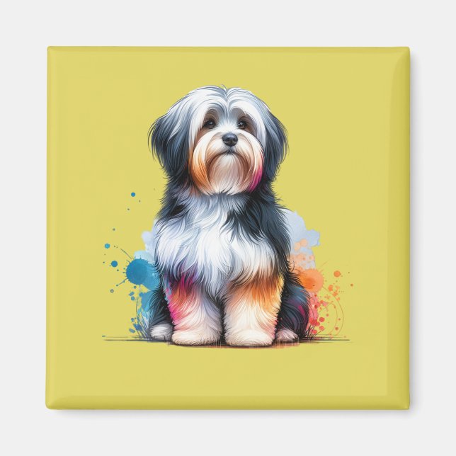 Havanese Hund Magnet (Framsidan)