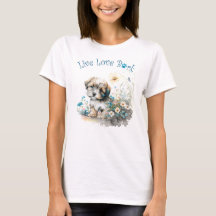 Havanese Hund Mamma Blommigt