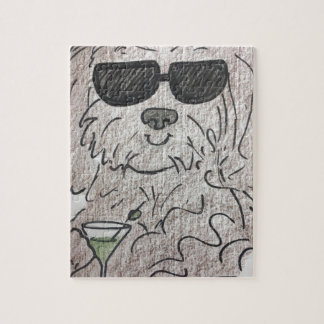 Havanese hund martini pussel