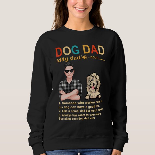 Havanese Hund Pappa definition för pappa Fars dag T Shirt (Framsida)