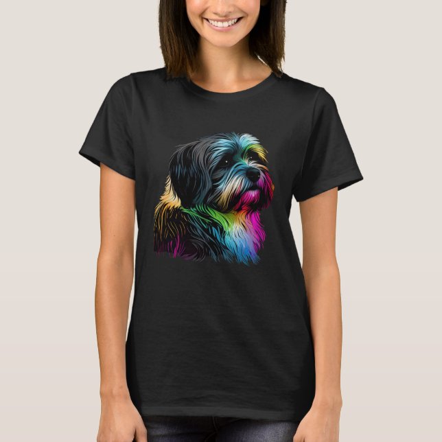 Havanese Hund Pop Havanese T Shirt (Framsida)