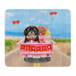 Havanese Hund Valentine Day Lastbil